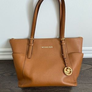Michael Kors Charlotte Saffiano Leather Tote Bag